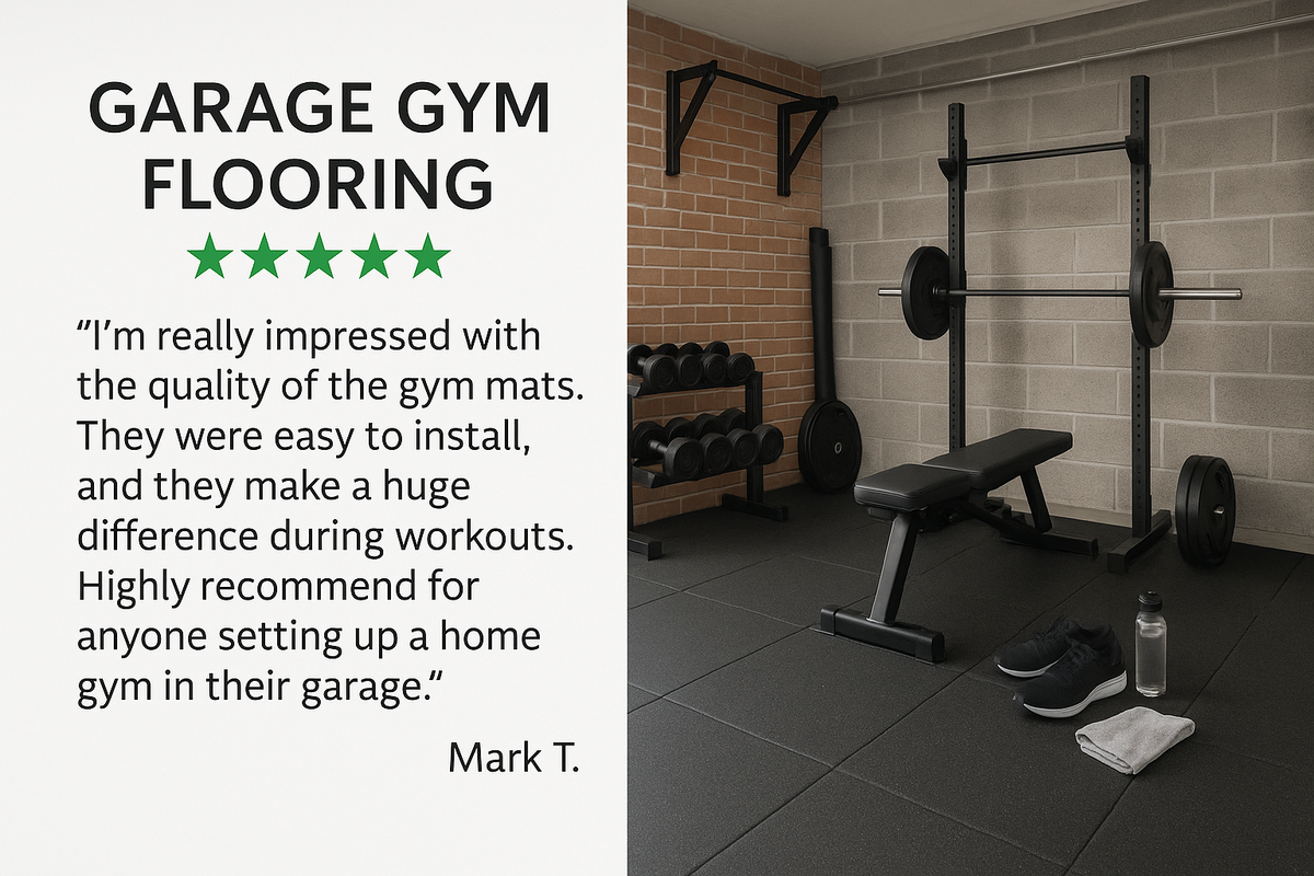 16mm rubber gym tiles under treadmill in cardio zone — EN 13893 non-slip commercial gym flooring