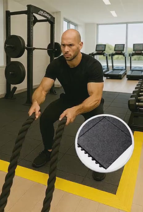 Rubber Gym Mats – Non-Slip, Shock-Absorbent Tiles for Fitness & Weight Training