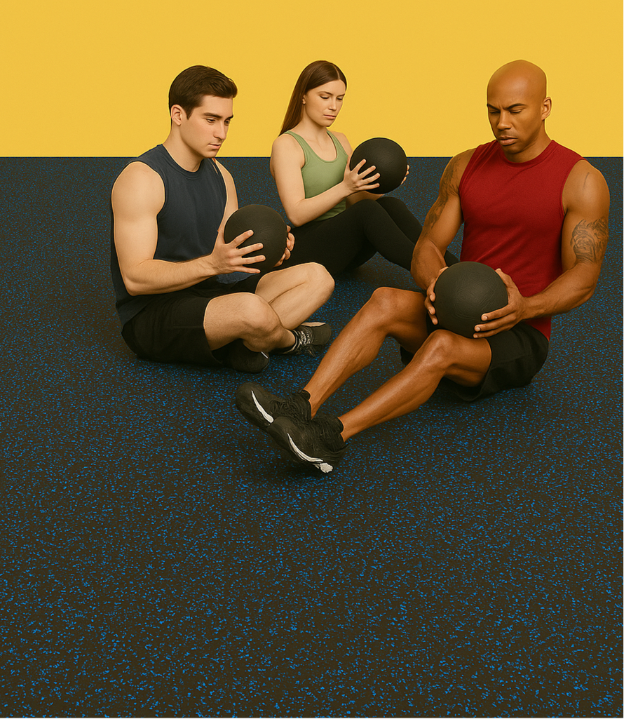 Premium Rubber Gym Flooring Roll Non-Slip, Shock-Absorbing, Various Thicknesses – Ideal for Home & Commercial Gyms