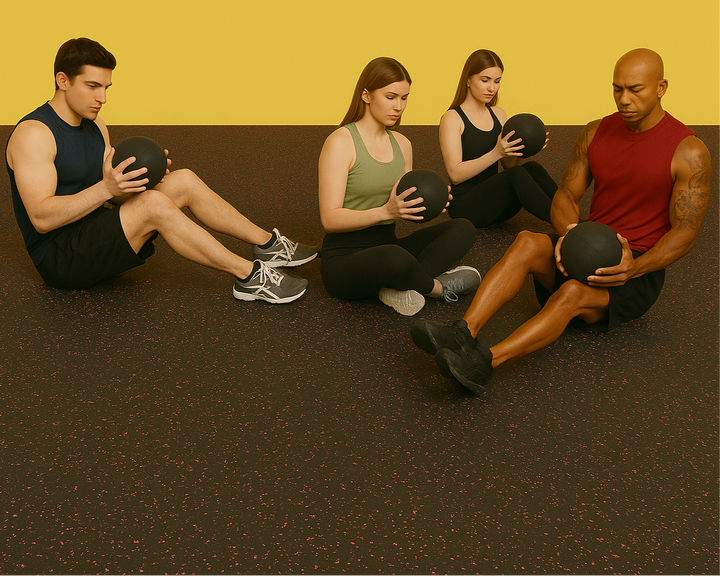 Premium Rubber Gym Flooring Roll Non-Slip, Shock-Absorbing, Various Thicknesses – Ideal for Home & Commercial Gyms