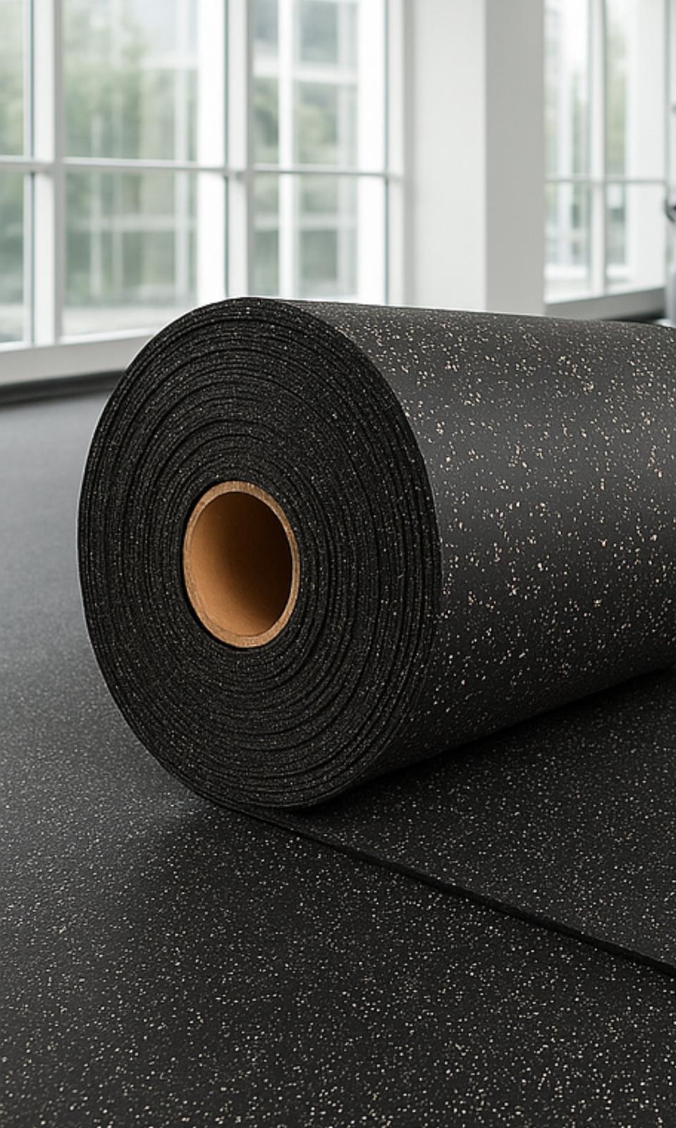 Cut to length rubber gym roll 12mm heavy duty — commercial gym flooring 4 colours UK