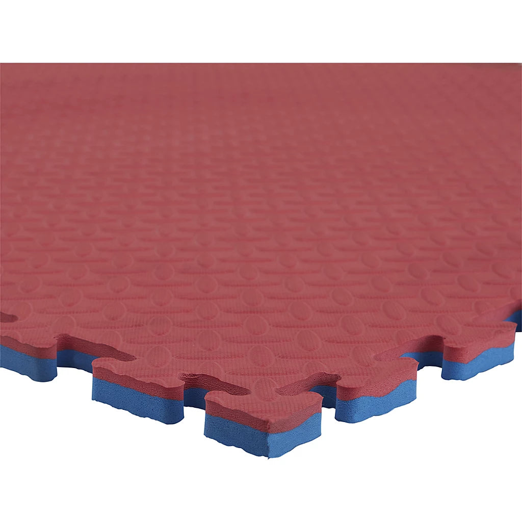 20mm EVA Jigsaw Gym Mats - Black & Grey Reversible Interlocking Foam Floor Tiles | MMA, Martial Arts, Home Gym & Fitness | 1m x 1m | Free UK Delivery