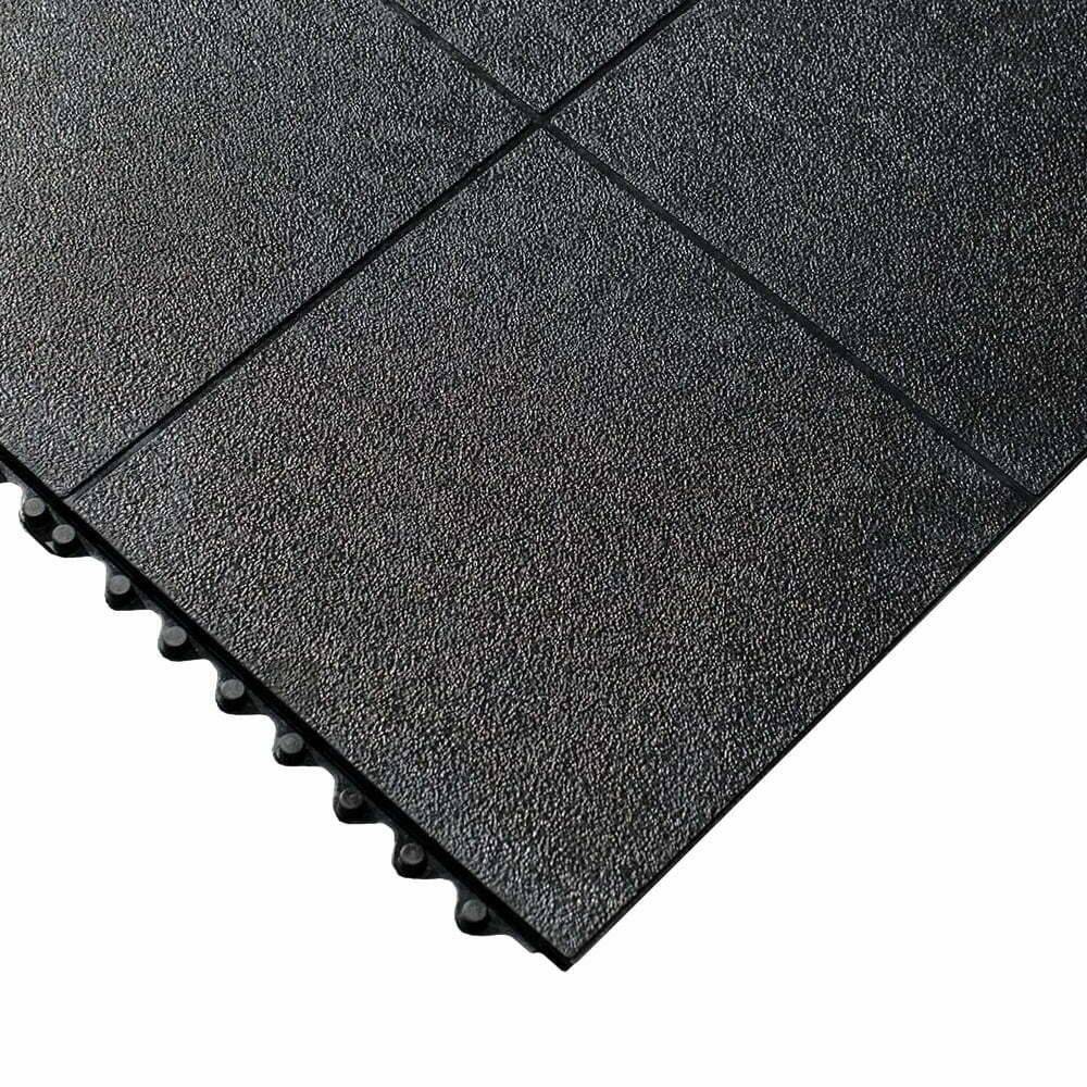 17mm interlocking rubber gym mats 3ft x 3ft 200kg drop rated in CrossFit box UK