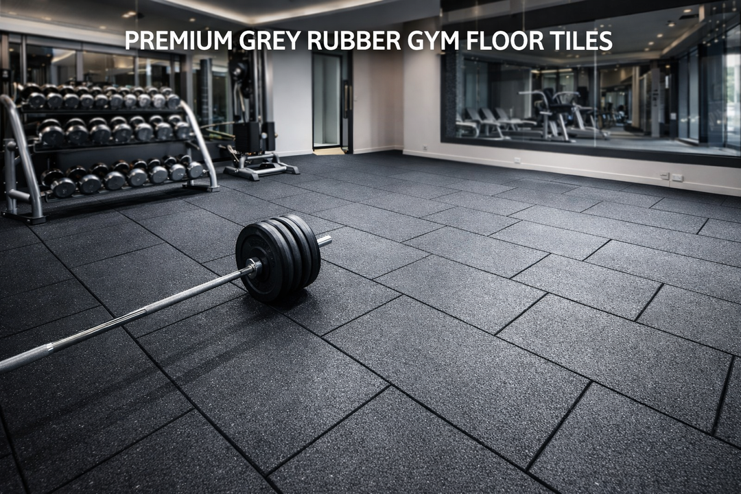 TitanForce Pro 20mm Rubber Gym Flooring Tiles 100x50cm | Precision Moulded | UK Stock