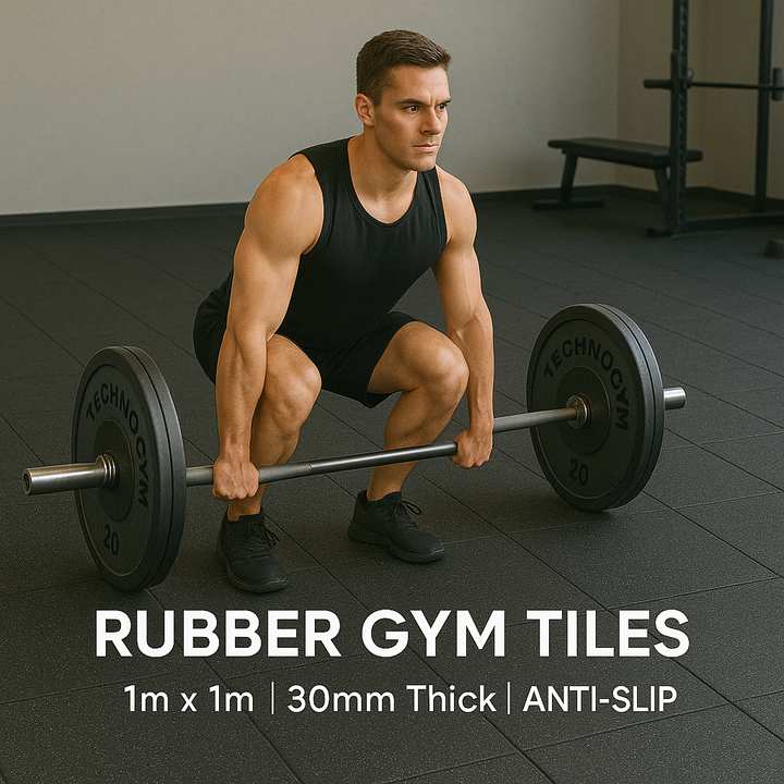 30mm Heavy-Duty Gym Tiles – Ultra-Thick Rubber Flooring for Commercial Gyms