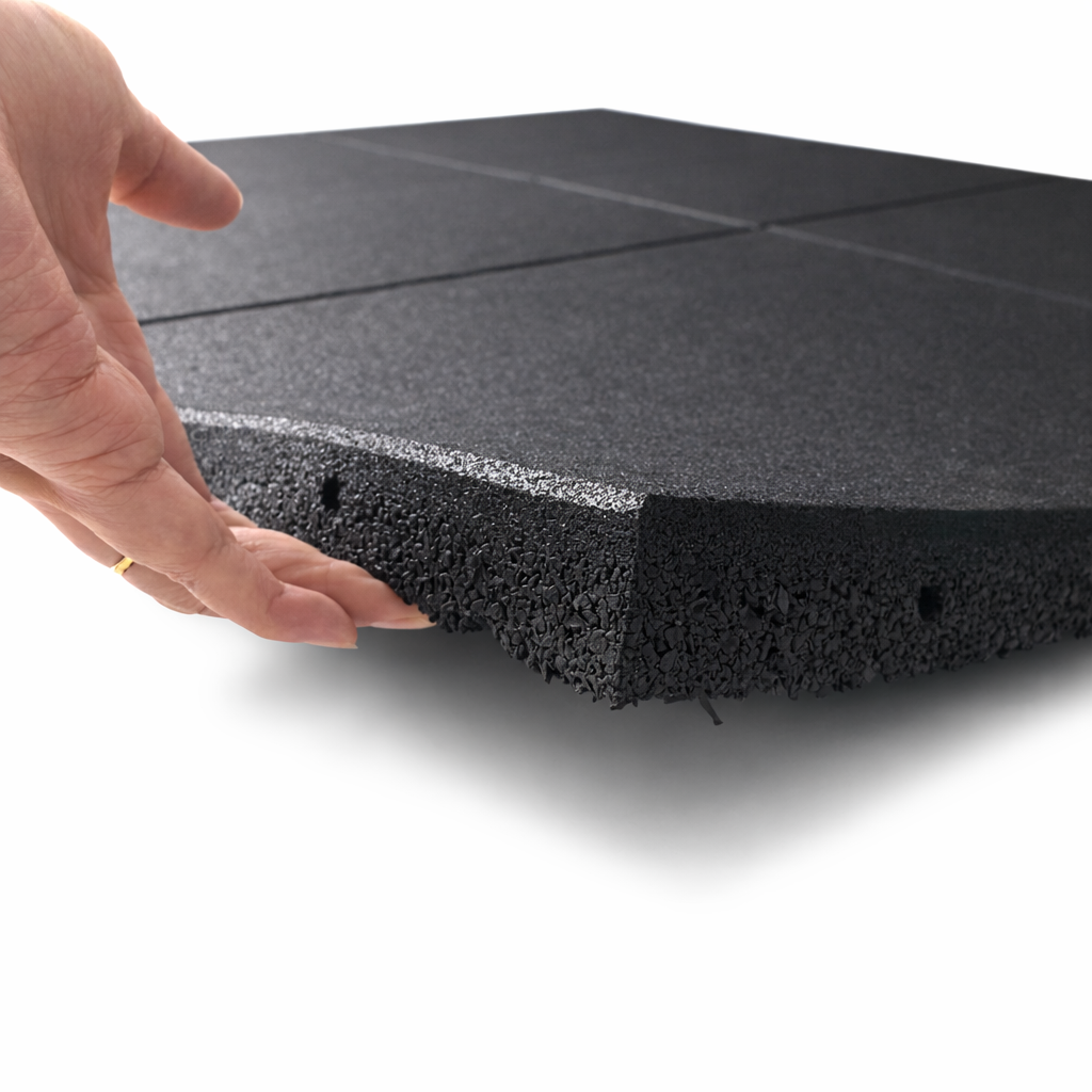 20mm Rubber Gym Tiles Heavy Duty Precision Moulded