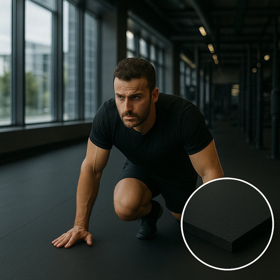 Gym Rubber Matting Roll UK | 4mm 6mm 8mm 10mm 12mm | Non-Sli