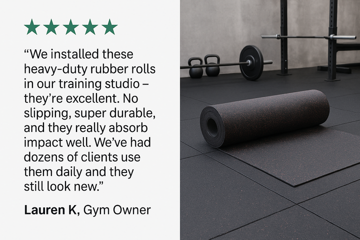 Non-Slip Gym Matting Rolls – Premium Rubber Flooring for Fitness Centres