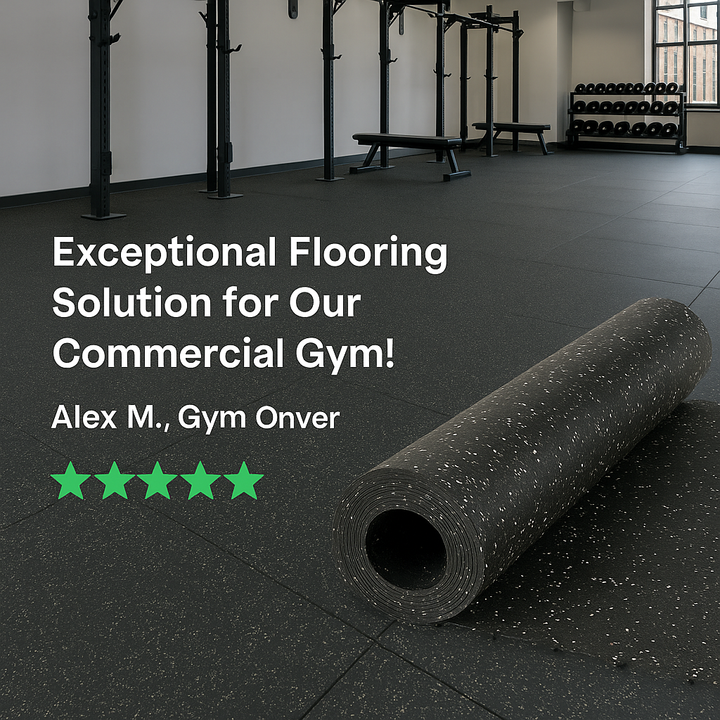 Premium Non-Slip Rubber Flooring Rolls – Custom Thickness for Home & Commercial Gyms