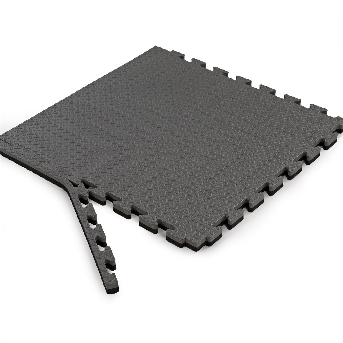 12mm EVA foam tiles in commercial gym stretching zone — lightweight interlocking gym mats UK