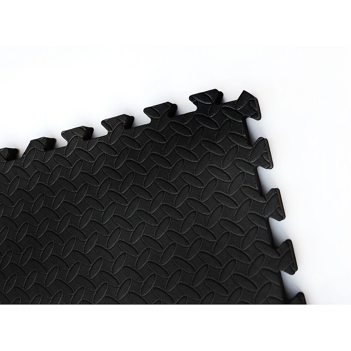 EVA foam gym tiles in dance studio aerobics floor — 610x610mm grey black free UK delivery